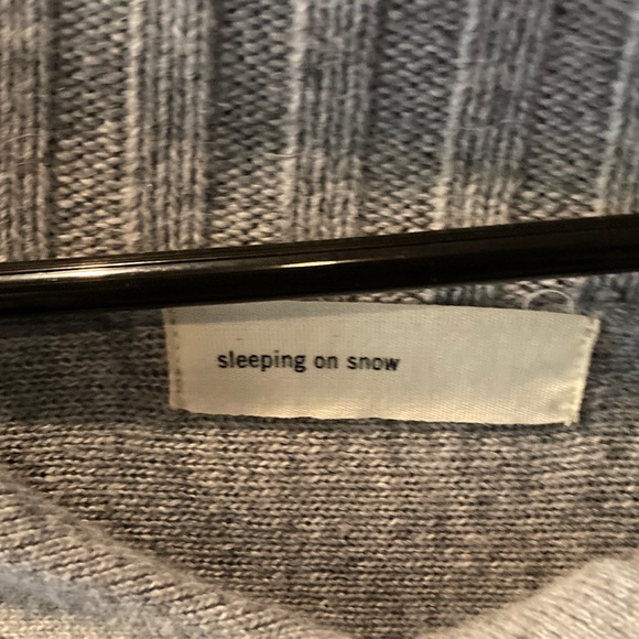 Anthropologie beautiful gray floral sweater with button detail size small EUC - Picture 2 of 5